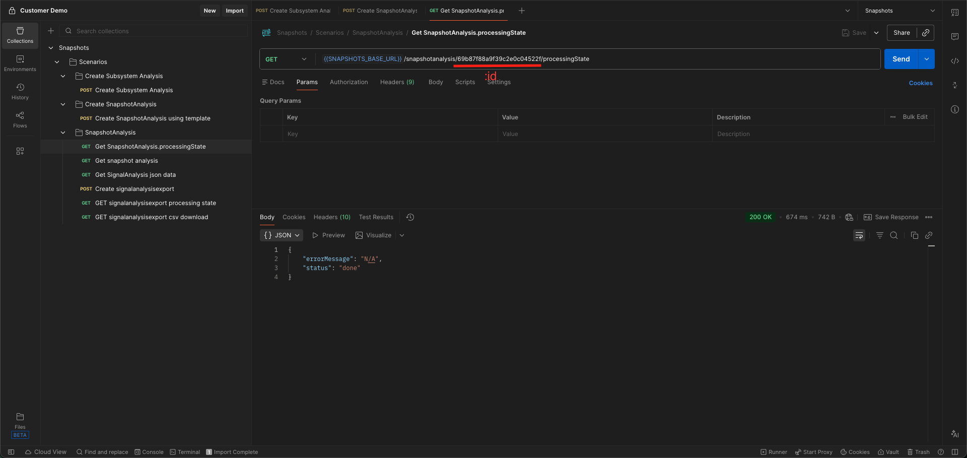GET /snapshotanalysis//processingState
