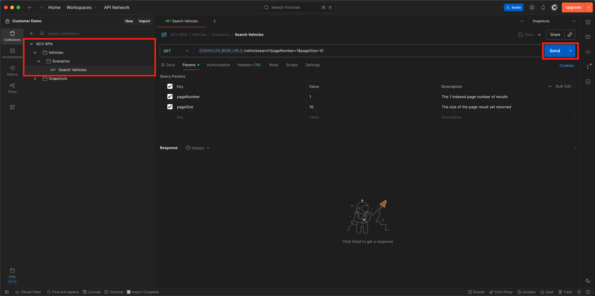 Search Vehicles Request